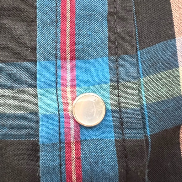 VINTAGE-Pearl Snap Western Shirt - Picture 7 of 8